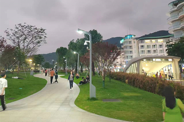 深圳大梅沙片区项目项目合计100余套智慧路灯，助力智慧景区建设